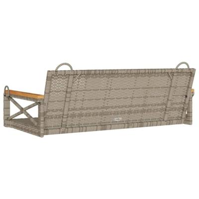 Schommelbank 109x62x40 cm poly rattan grijs Schommelbank 109x62x40 cm poly rattan grijs