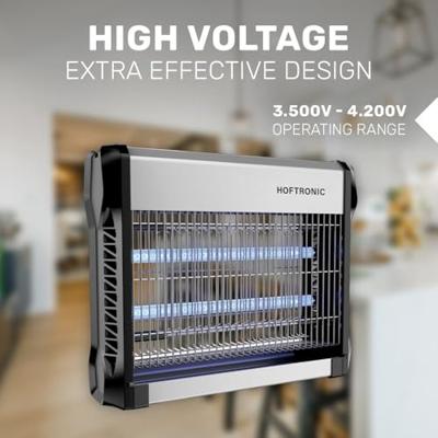 Elektrische Muggenlamp - 16 Watt - 4200 Volt - Geschikt voor 50m² - UV Vliegenlamp - Insectenlamp - Incl. stekker - Hoog voltage - Extra Krachtig