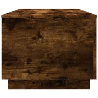 Salontafel met LED-verlichting 90x50x40 cm gerookt eikenkleurig - thumbnail
