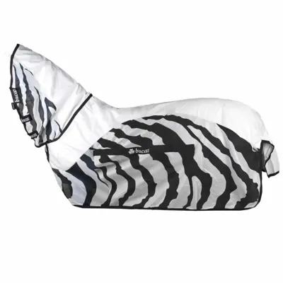 Bucas Buzz-off Rain Zebra fn zwart/wit maat:205
