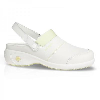 Oxypas Medische Klomp Op Hak Sandy O.H. Met Strap | Wit | Maat 39 - 10.154.075.04