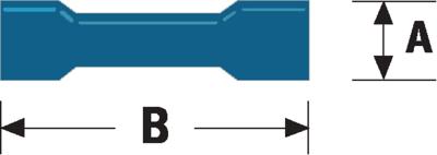 Valueline st-131 kabelschoen blauw 100stuks