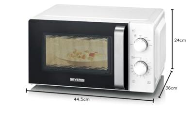 Severin MW 7885 Magnetron Wit, Zwart 700 W Timerfunctie