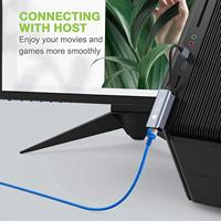 Techly IDATA USB-ETGIGA-CA laptop dock & poortreplicator Bedraad USB 3.2 Gen 1 (3.1 Gen 1) Type-C Zw - thumbnail