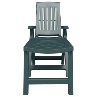 Ligstoel kunststof groen