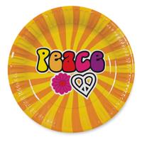 Hippie Borden Peace 23 cm (8st) - thumbnail