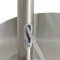 Steinhauer Vloer LeeslampPrestige Chic RVS met 40cm taupe velourse kap - 8104ST - thumbnail