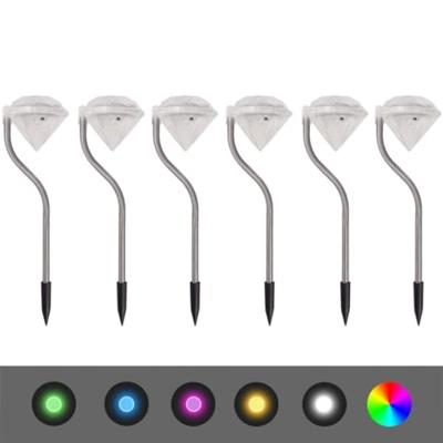 Zonne-energie LED tuinlamp 6 stuks 9x7,8x29,5 cm