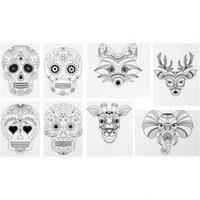 Creativ Company Vellen krimpfolie met motieven, vel 10,5x14,5 cm, dikte 0,3 mm, mat transparant, 36 vel/ 1 doos - thumbnail