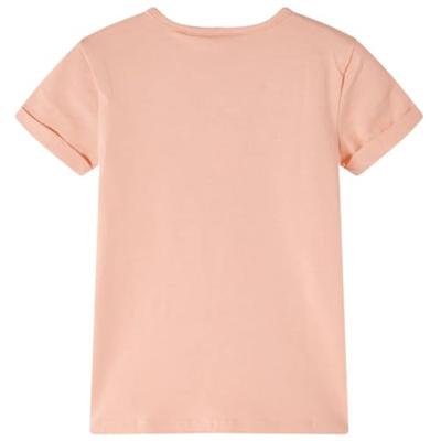 Kindershirt 128 lichtoranje - thumbnail