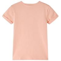 Kindershirt 128 lichtoranje - thumbnail