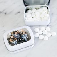Pepermuntjes in blikje met foto en/of naam - 10 stuks - thumbnail