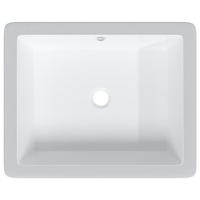 VidaXL Wastafel rechthoekig 50x40,5x18,5 cm keramiek wit - thumbnail