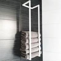 Handdoekenrek AQS Industrieel 95x25x20 cm Wit Aqua Splash - thumbnail