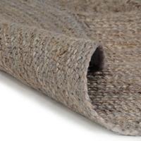 VidaXL Vloerkleed handgemaakt rond 240 cm jute grijs - thumbnail