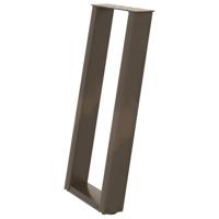 Console tafelpoten 2st U-vormig 38x(72-73)cm staal naturel - thumbnail