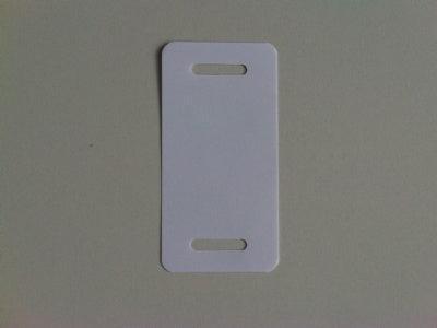 Kupa-labels 54x110 mm wit 2 band-sleuven