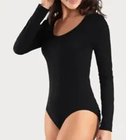 Fine Woman Body dames - Bodystocking - lange mouw - Ronde hals - thumbnail