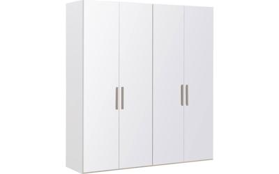 Goossens Kledingkast Easy Storage Ddk, Kledingkast 203 cm breed, 220 cm hoog, 4x glas draaideur