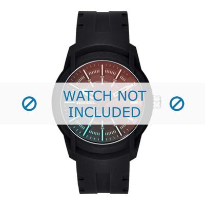 Diesel horlogeband DZ1819 Rubber Zwart 24mm