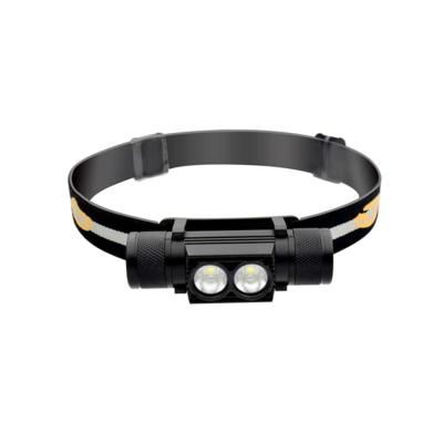 D25 10W 2 x XML-2 IPX6 waterdichte hoofdband licht 2400 LM USB lading verstelbare Outdoor LED koplamp