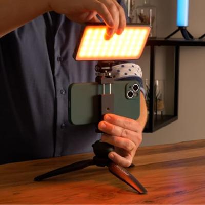 MOJOGEAR mount met cold shoe voor lamp/monitor/microfoon - Draaibaar en kantelbaar - thumbnail
