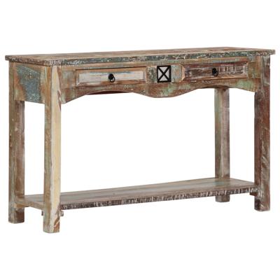 VidaXL Wandtafel 120x40x75 cm massief gerecycled hout