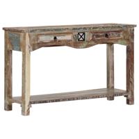 VidaXL Wandtafel 120x40x75 cm massief gerecycled hout - thumbnail