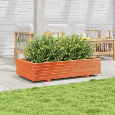 Plantenbak 110x60x26,5 cm massief grenenhout wasbruin Plantenbak 110x60x26,5 cm massief grenenhout wasbruin