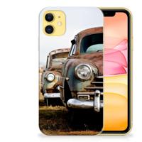 Apple iPhone 11 Siliconen Hoesje met foto Vintage Auto - thumbnail