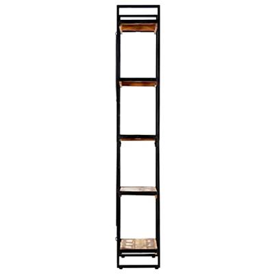 Boekenkast met 5 schappen 60x30x180 cm massief gerecycled hout - thumbnail