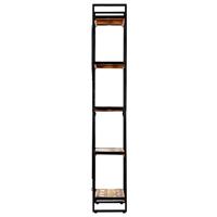 VidaXL Boekenkast met 5 schappen 60x30x180 cm massief gerecycled hout - thumbnail