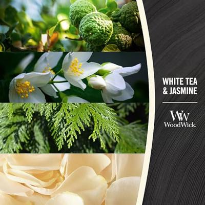 WoodWick white tea & jasmine mini candle