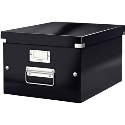 Leitz WOW opbergdoos Click & Store, ft A4, zwart