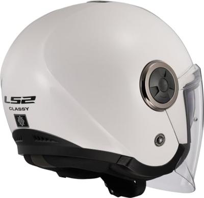 LS2 "of620 classy solid" jethelm helmet of620 classy solid m white