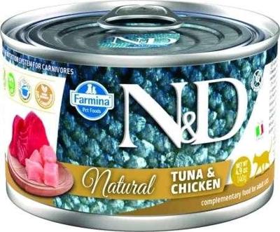 FARMINA N&D Cat Natural Tuna&Chicken- natvoer voor katten - 140 g