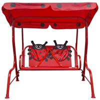 VidaXL Kinderschommelstoel rood - thumbnail