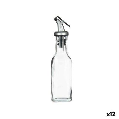 Flesje Vivalto Transparant Glas Siliconen Staal Polypropyleen Plastic 180 ml 5 x 20 x 5 cm (12 Stuks)