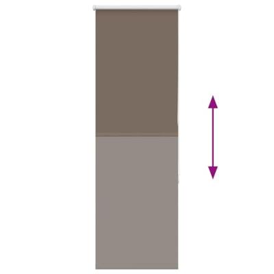 Rolgordijn verduisterend koffie 50x130 cm stofbreedte 45,7 cm Rolgordijn verduisterend koffie 50x130 cm stofbreedte 45,7 cm