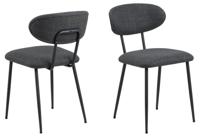 Bendt Eetkamerstoel 'Puja' Stof, kleur Donkergrijs - thumbnail