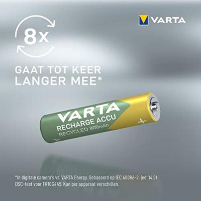 Varta oplaadbare AAA batterijen - set van 4 - thumbnail