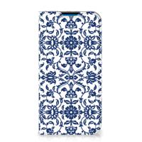 iPhone 14 Pro Max Smart Cover Flower Blue - thumbnail