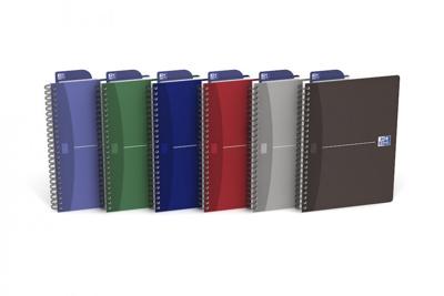 Oxford Office Essentials spiraalschrift, 180 bladzijden, ft A5, gelijnd, geassorteerde kleuren Oxford Office Essentials spiraalschrift, 180 bladzijden, ft A5, gelijnd, geassorteerde kleuren