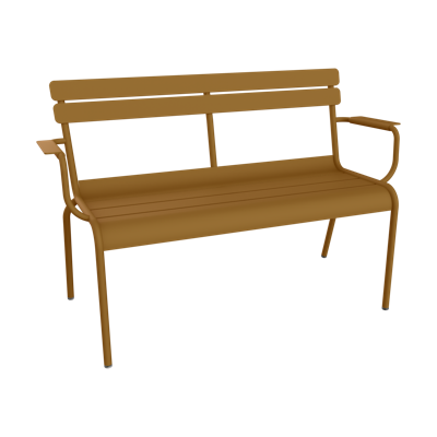 Fermob Luxembourg tuinbank met armleuning Gingerbread