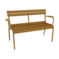 Fermob Luxembourg tuinbank met armleuning Gingerbread - thumbnail