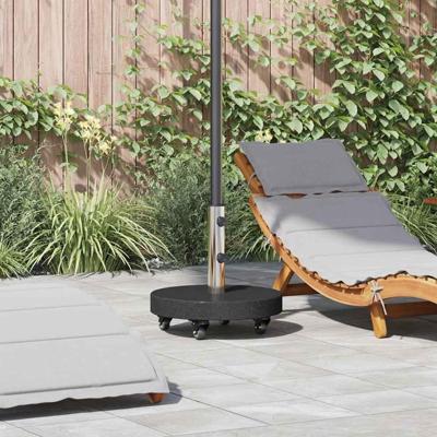 Parasolvoet Zwart 45 x 45 x 45 cm Graniet