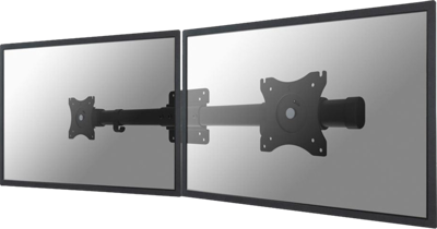 Neomounts FPMA-CB100BLACK 2-voudig Monitor-tafelbeugel 25,4 cm (10) - 68,6 cm (27) Kantelbaar Zwart