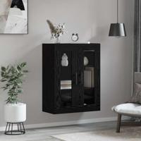 Wandkast Zwart eiken 69.5 x 34 x 90 cm Bewerkt hout - thumbnail