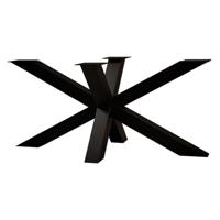 Stalen matrix zwart spinpoot 200 bij 75 cm en hoogte 73 cm (10 x 10 cm) - thumbnail