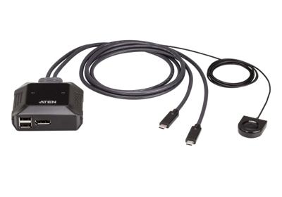 ATEN US3312 2-Port USB-C 4K DisplayPort KVM-switch 4096 x 2160 Pixel ATEN US3312 2-Port USB-C 4K DisplayPort KVM-switch 4096 x 2160 Pixel